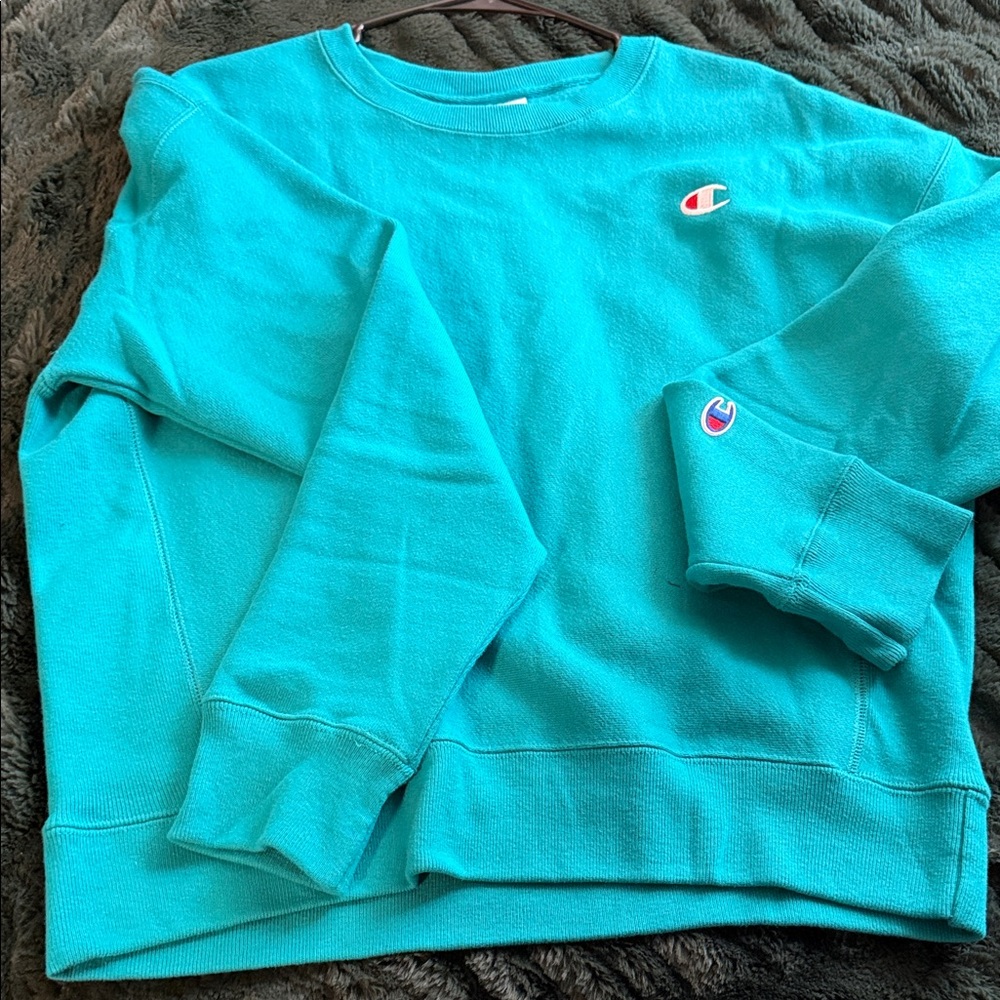 Champion Teal Crewneck Sweatshirt